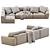 Modern Jesse Pasha Sofa - Sleek Design 3D model small image 4