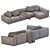 Modern Jesse Pasha Sofa - Sleek Design 3D model small image 5