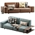 Stylish Aston Sofa: 240x103x80 cm 3D model small image 1