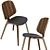Modern Boconcept Milano Table-Aarhus Dining Chair Set 3D model small image 3