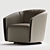 Modern Bodo Armchair: Comfortable Elegance 3D model small image 2