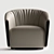 Modern Bodo Armchair: Comfortable Elegance 3D model small image 3