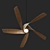 Airflow Deluxe 3-in-1 Ceiling Fan 3D model small image 2