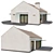 Compact One-Story Urban Home 3D model small image 2