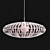 Elegant Anya Pendant Lamp 3D model small image 4