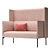 Sleek and Cozy Talk Sofa 3D model small image 4