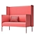 Sleek and Cozy Talk Sofa 3D model small image 6