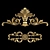 Gilded Gypsum Decorative Ornaments 3D model small image 2