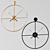 Metallic Wall Clock - Budget-friendly Design from Aliexpress 3D model small image 2