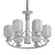 Glamorous Odeon Grif Chandelier 3D model small image 2