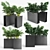 Sleek Sotomon Planter with Trellis 3D model small image 1