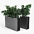 Sleek Sotomon Planter with Trellis 3D model small image 2