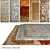 Luxury Handcrafted Carpets - Set of 5 3D model small image 1