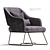 Elegant Comfort: Blazer Armchair 3D model small image 1