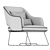 Elegant Comfort: Blazer Armchair 3D model small image 4