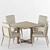 Sleek Claratn Dining Set 3D model small image 2