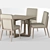 Sleek Claratn Dining Set 3D model small image 4