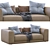 Pasha By Jesse: Stylish Leather Sofa 3D model small image 2