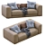 Pasha By Jesse: Stylish Leather Sofa 3D model small image 4