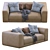 Pasha By Jesse: Stylish Leather Sofa 3D model small image 7