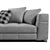 Elegant Minotti Blazer Fabric Sofa 3D model small image 2