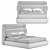 Scott Mezzo Bed: Stylish and Spacious 3D model small image 3