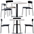 Elegant T-Table: Modern Design 3D model small image 1