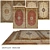 Luxury Silk Double Carpet Set 3D model small image 1