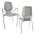 Sleek Prostoria Oblikant Chair: Metal Legs with Armrests 3D model small image 6