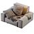 Sleek Aston Armchair: Modern Comfort in Stylish Design 3D model small image 4