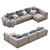 Luxurious Pasha Sofa: Sophisticated Design, Italian Craftsmanship 3D model small image 4