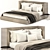 Elegant Ivory Bed: Luxurious and Timeless 3D model small image 1