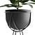 Unique Collection: Metal Vase with Indoor Plant 3D model small image 3