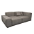 NEOWALL Sofa: Modern Elegance in Gray 3D model small image 1