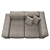 NEOWALL Sofa: Modern Elegance in Gray 3D model small image 4