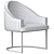 Elegant Isabel Dining Armchair 3D model small image 5