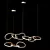 Modern Ring Pendant Lamp: 6 Rings L150cm, 3 Rings L80cm (Aliexpress 103) 3D model small image 3
