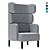 Sophisticated Comfort, Elevated Style: Story High-Back Easy Chair 3D model small image 1