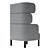 Sophisticated Comfort, Elevated Style: Story High-Back Easy Chair 3D model small image 3