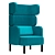 Sophisticated Comfort, Elevated Style: Story High-Back Easy Chair 3D model small image 4