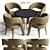 Elegant Corona Render Dining Table 3D model small image 1