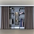 2-Compartment Wardrobe with Editable Poly 3D model small image 5