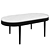 Elegant Oval Kam Ce Kam Coffee Table 3D model small image 6