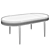 Elegant Oval Kam Ce Kam Coffee Table 3D model small image 11