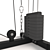 Dual Arm Fitness Trainer: Push/Pull Combo 3D model small image 9