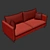 Julia Modern Euro Sofa 3D model small image 5