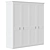 Alcira 4-Door Wardrobe: Modern Spanish Design 3D model small image 4