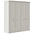 Alcira 4-Door Wardrobe: Modern Spanish Design 3D model small image 5