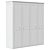 Alcira 4-Door Wardrobe: Modern Spanish Design 3D model small image 6