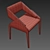 Luxury Leather Chair 3D model small image 4